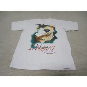 Diamond‎ Supply Co Shirt Mens Medium White Paris Le Diamant Francais Made in USA